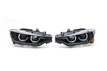 BMW rad 3 F30/F31 2012–2019 Xenónové predné svetlomety s LED obrysovým svetlom 2012-2015 (2 ks) Čierna fotografia 1
