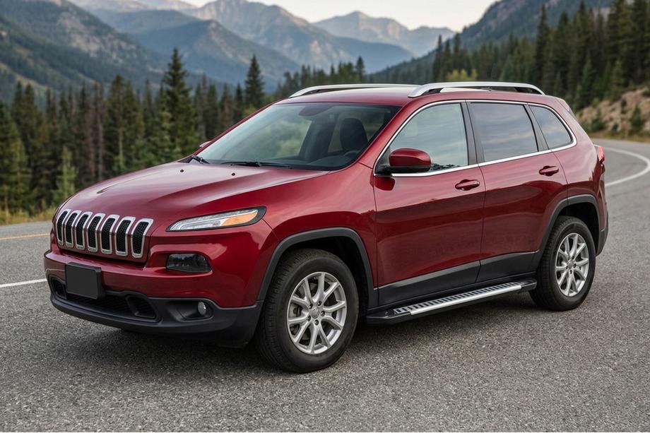 Jeep Cherokee KL 2013– Bočné prahy Line (2 ks, hliník) Image