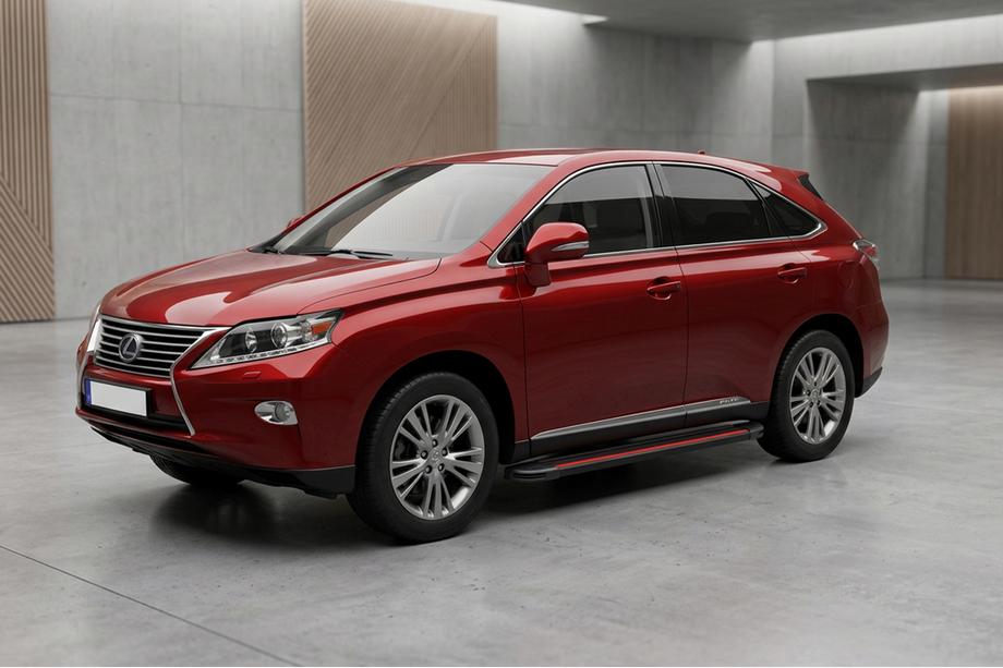 Lexus RX 2009–2015 Bočné nášľapy Maya Red (2 ks, hliník) Image