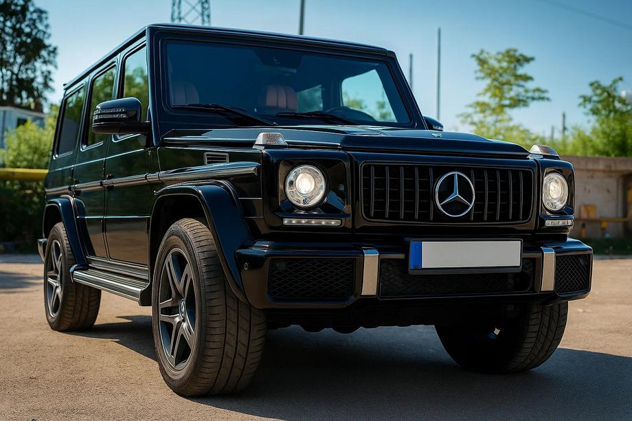 Mercedes G class W463 1990–2018 Predná maska (GT Panamericana, bez chrómu) Celobiela Fotografia 3