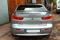Mitsubishi Lancer X 2008– Spojler zadného okna Sedan (ABS) fotografia 5