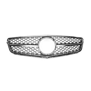 Predná maska AMG Silver Mercedes trieda C W204 2007–2015 fotografia 2