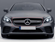 Mercedes C-class W205 2014–2021 Predná maska AMG Silver (pre Avantgarde/AMG-Line/C43 AMG) fotografia 1