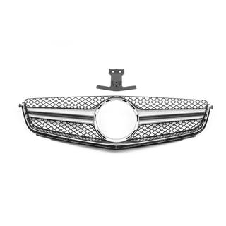 AMG Silver predná maska (pre C63) Mercedes trieda C W204 2007–2015 fotografia 3