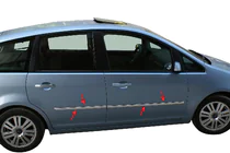 Ford C-Max 2004–2010 Nerezové dverné lišty (4 ks) fotografia 3