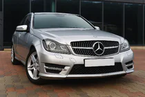 Mercedes trieda C W204 2007–2015 Predná maska chladiča Diamond Silver fotografia 1