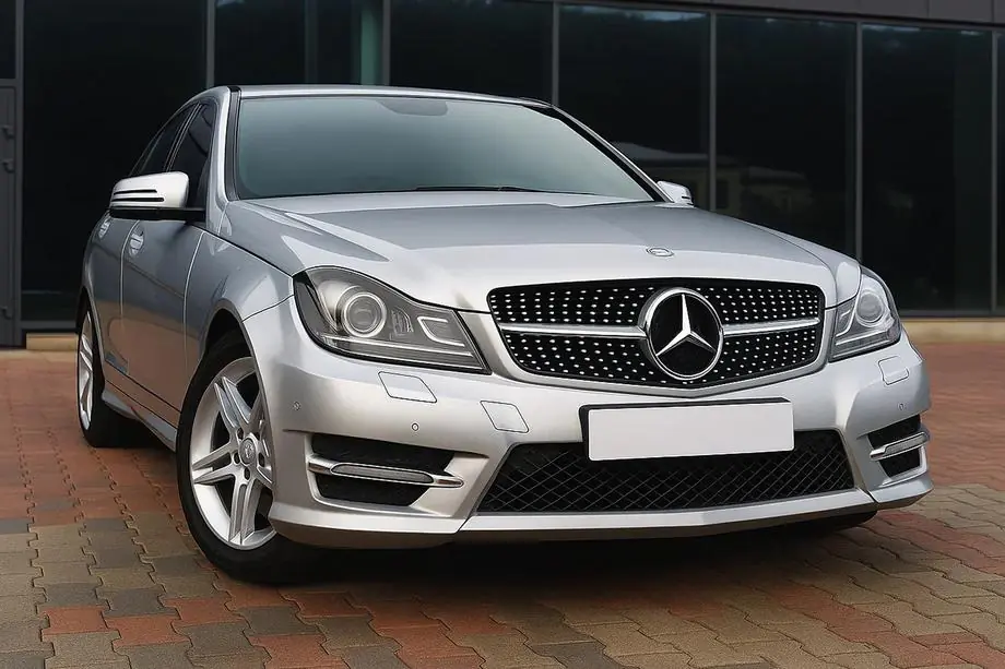 Mercedes trieda C W204 2007–2015 Predná maska chladiča Diamond Silver Image