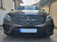 Mercedes GLE kupé C292 2015–2019 Tuningová maska chladiča (Diamond Black) fotografia 3