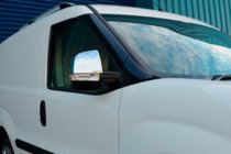 Opel Combo 2012–2018 Nerezové chrómové kryty spätných zrkadiel (2 ks) OmsaLine – talianska nehrdzavejúca oceľ fotografia 6