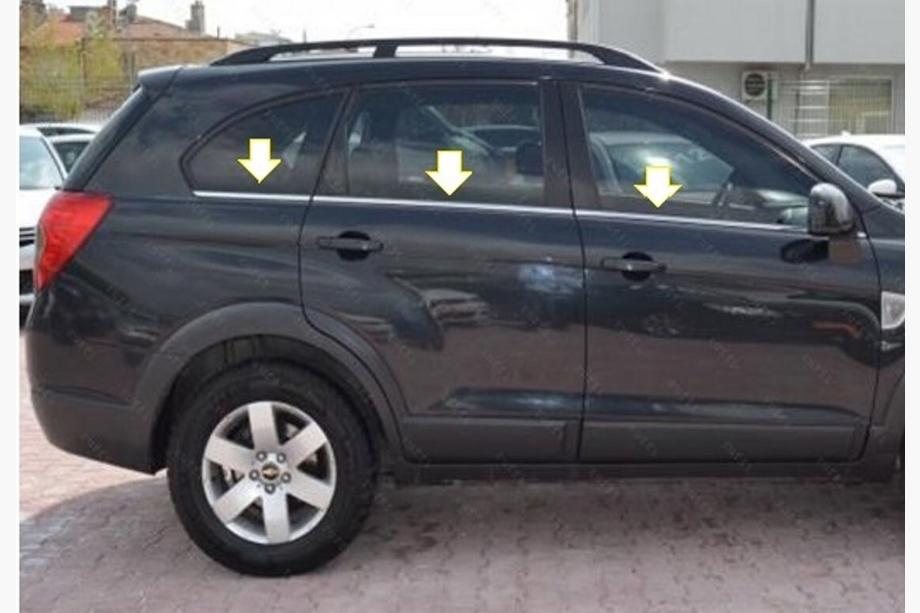 Opel Antara 2006–2017 Spodné okenné lišty (6 ks, nerez) Image