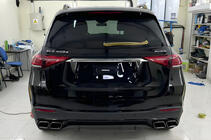 Mercedes GLE W167 2018– Zadný difúzor s koncovkami výfuku GLE63 Black (2018-2026) fotografia 2