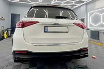Mercedes GLE W167 2018– Zadný difúzor s koncovkami výfuku GLE63 Black (2018-2026) fotografia 4