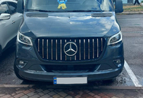 Mercedes Sprinter W907/W910 2018– Predná maska Panamericana GT Chrome Premium V1 Bez rámu fotografia 7