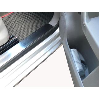 Kryty vnútorných prahov (bez nápisu, nehrdzavejúca oceľ) Volkswagen Caddy 2004–2010 fotografia 3