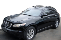 Infiniti FX 2008–2012 Deflektory okien (4 ks, HIC) fotografia 1