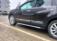 Nissan Qashqai 2007–2010 Carmos dverové lišty (4 ks, nerez) Carmos, +2 (dlhý) fotografia 3