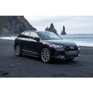 Bočné nášľapy Allmond Black (2 ks, hliník) Audi Q3 2019–2025 fotografia 1
