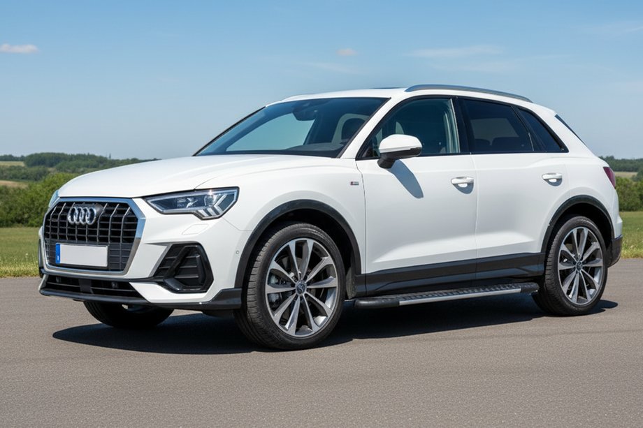 Audi Q3 2019–2025 Bočné prahy Bosphore Grey (2 ks, hliník) Fotografia 1