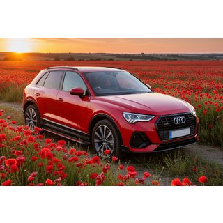Bočné nášľapy Maya Red (2 ks., hliník) Audi Q3 2019–2025 fotografia 1
