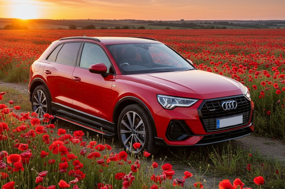 Audi Q3 2019–2025 Bočné nášľapy Maya Red (2 ks., hliník) Image