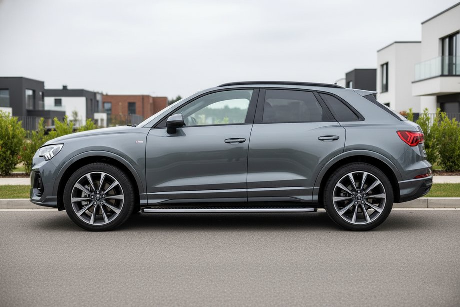 Audi Q3 2019–2025 Bočné prahy Tayga Grey (2 ks, hliník) Image