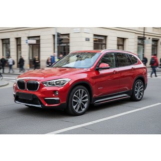 Bočné nášľapy Maya Red (2 ks., hliník) BMW X1 F48 2015–2022 fotografia 1