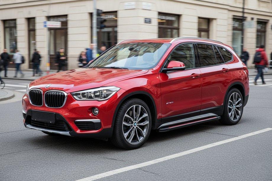 BMW X1 F48 2015–2022 Bočné nášľapy Maya Red (2 ks., hliník) Image
