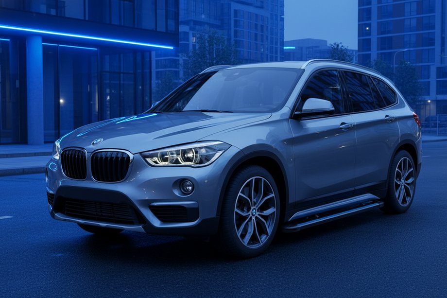 BMW X1 F48 2015–2022 Bočné nášľapy Maya Blue (2 ks, hliník) Image