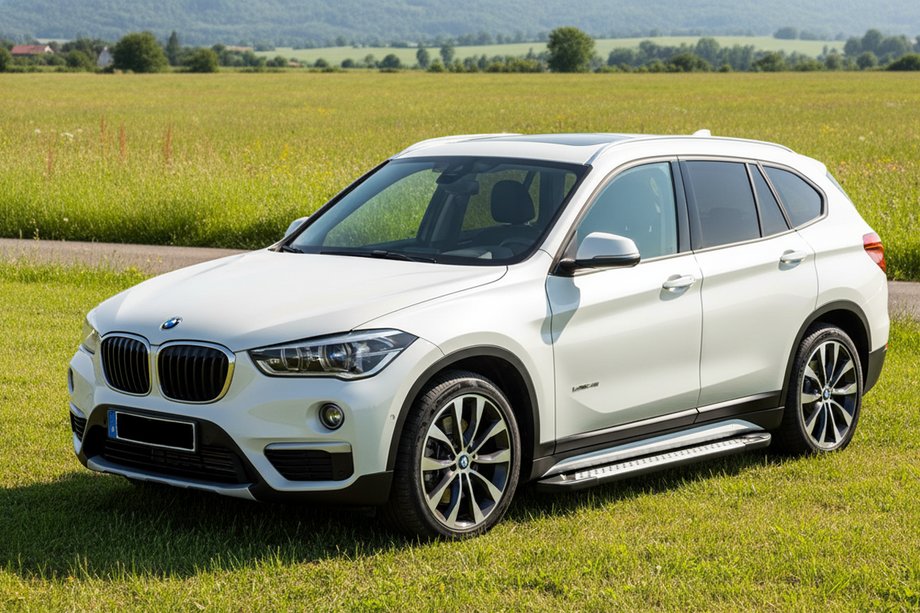 BMW X1 F48 2015–2022 Bočné nášľapy Allmond Grey (2 ks, hliník) Fotografia 1