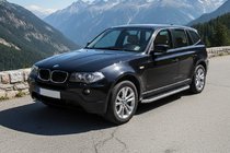 BMW X3 E83 2003–2010 Bočné prahy Tayga Grey (2 ks, hliník) fotografia 1