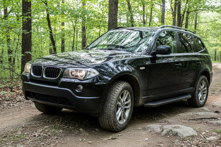 BMW X3 E83 2003–2010 Bočné prahy Tayga Black (2 ks, hliník) Image