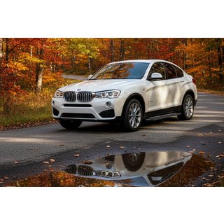 Bočné prahy Bosphore Grey (2 ks, hliník) BMW X4 F26 2014–2018 fotografia 1