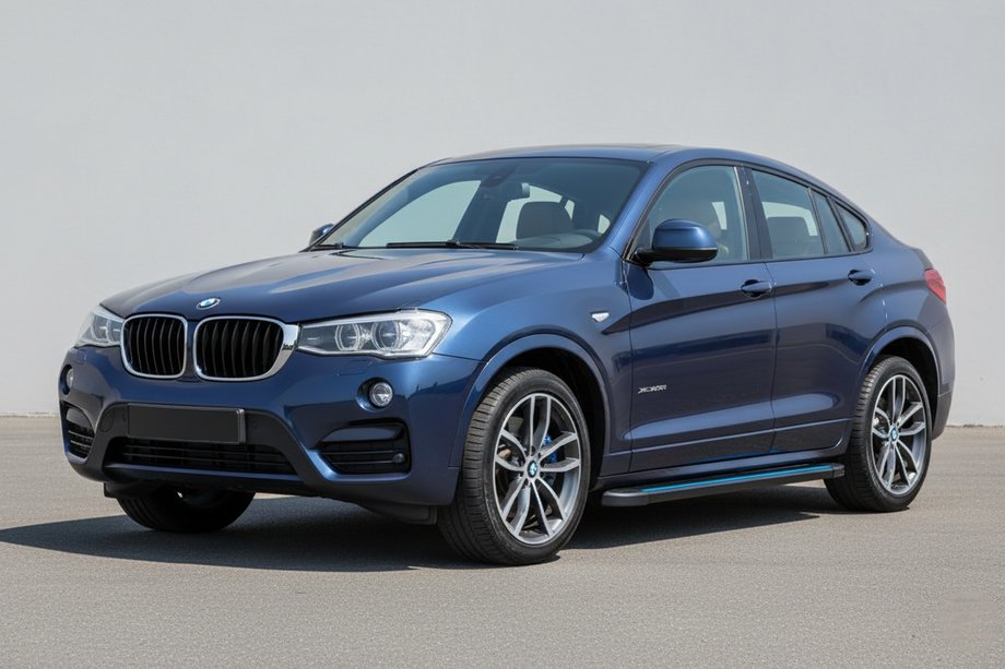 BMW X4 F26 2014–2018 Bočné nášľapy Maya Blue (2 ks, hliník) Image