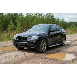 Mevsim Grey bočné nášľapy (2 ks, hliník) BMW X4 F26 2014–2018 fotografia 1