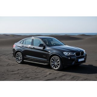 Bočné nášľapy Allmond Black (2 ks, hliník) BMW X4 F26 2014–2018 fotografia 1