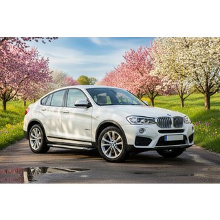 Bočné nášľapy Allmond Grey (2 ks, hliník) BMW X4 F26 2014–2018 fotografia 1