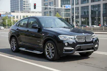 BMW X4 F26 2014–2018 Bočné nášľapy Tayga V2 (2 ks, hliník) fotografia 1