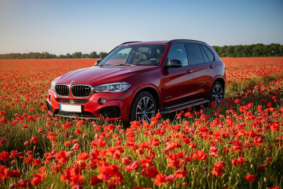 BMW X5 F15 2013–2018 Bočné nášľapy Maya Red (2 ks., hliník) Image