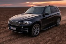 BMW X5 F15 2013–2018 Bočné prahy Tayga Black (2 ks, hliník) fotografia 1