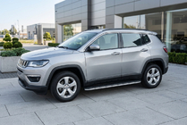Jeep Compass 2016– Bočné prahy Bosphore Grey (2 ks, hliník) fotografia 1