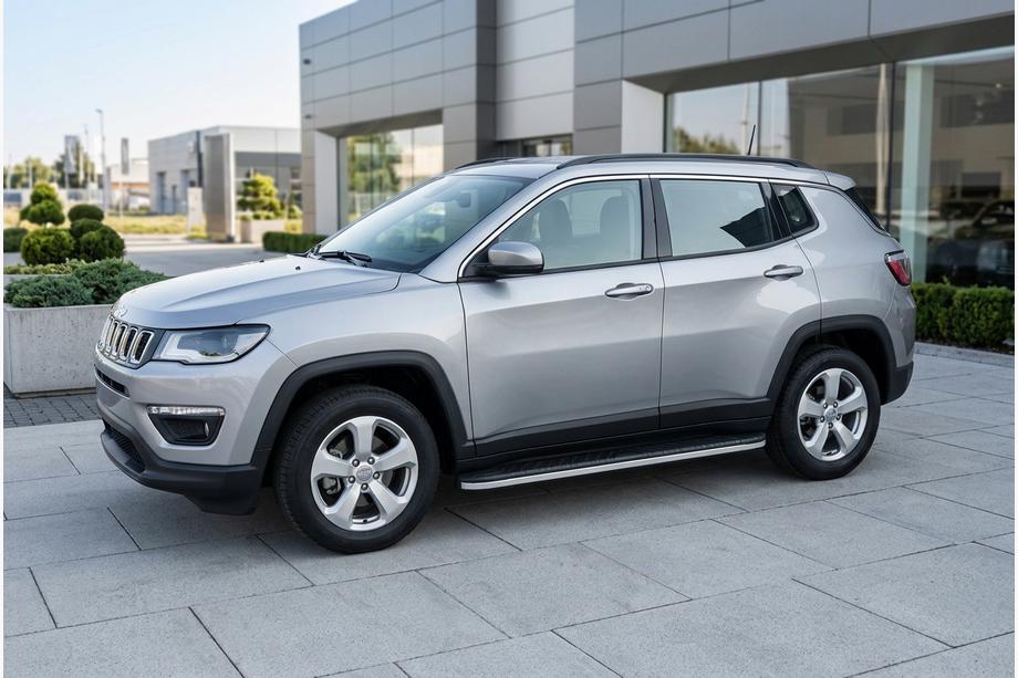 Jeep Compass 2016– Bočné prahy Bosphore Grey (2 ks, hliník) Image