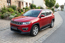 Jeep Compass 2016– Bočné nášľapy Duru (2 ks, hliník) fotografia 1