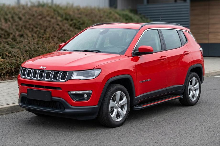Jeep Compass 2016– Bočné nášľapy Maya Red (2 ks., hliník) Image