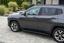 Jeep Compass 2016– Bočné nášľapy Allmond Black (2 ks, hliník) fotografia 1