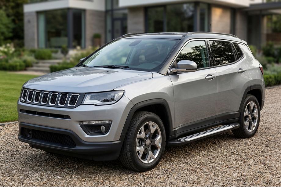 Jeep Compass 2016– Bočné prahy Line (2 ks, hliník) Image