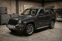 Jeep Cherokee/Liberty 2002–2007 Bočné nášľapy Vision New Black (2 ks, hliník) fotografia 1