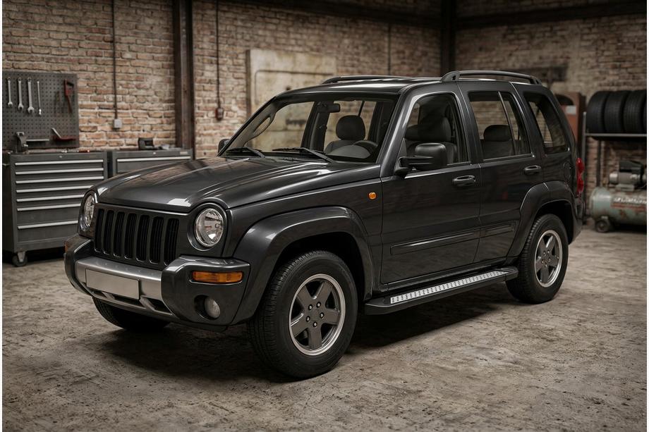 Jeep Cherokee/Liberty 2002–2007 Bočné nášľapy Vision New Black (2 ks, hliník) Image
