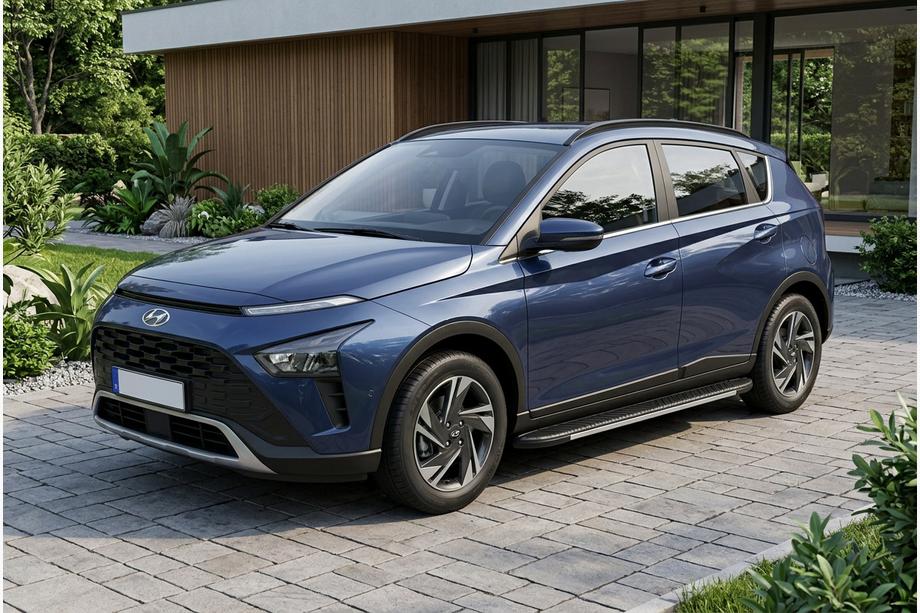 Hyundai Bayon 2021– Bočné prahy Bosphore Grey (2 ks, hliník) Image