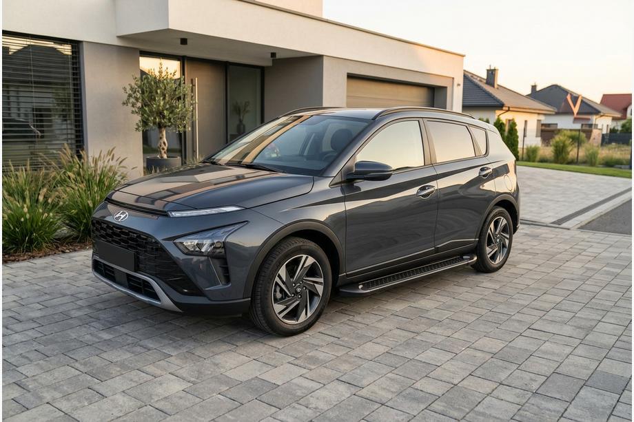 Hyundai Bayon 2021– Bočné nášľapy Allmond Black (2 ks, hliník) Image