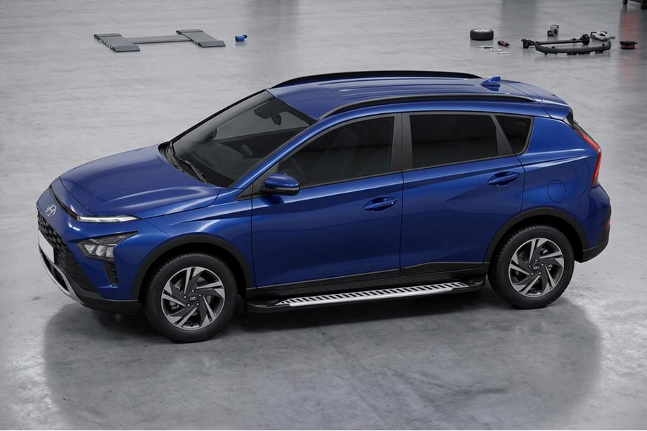 Hyundai Bayon 2021– Bočné prahy Line (2 ks, hliník) Image